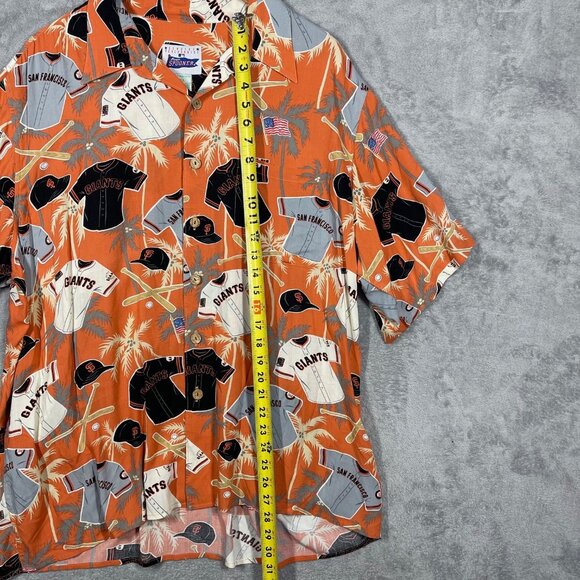 San Francisco Giants‎ Hawaiian Shirt XL Reyn Spooner Hawaiian Baseball - Picture 2 of 6